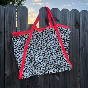 Samudra leopard print asymmetrical tote